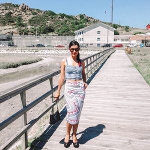 Love Triangle Midi Skirt